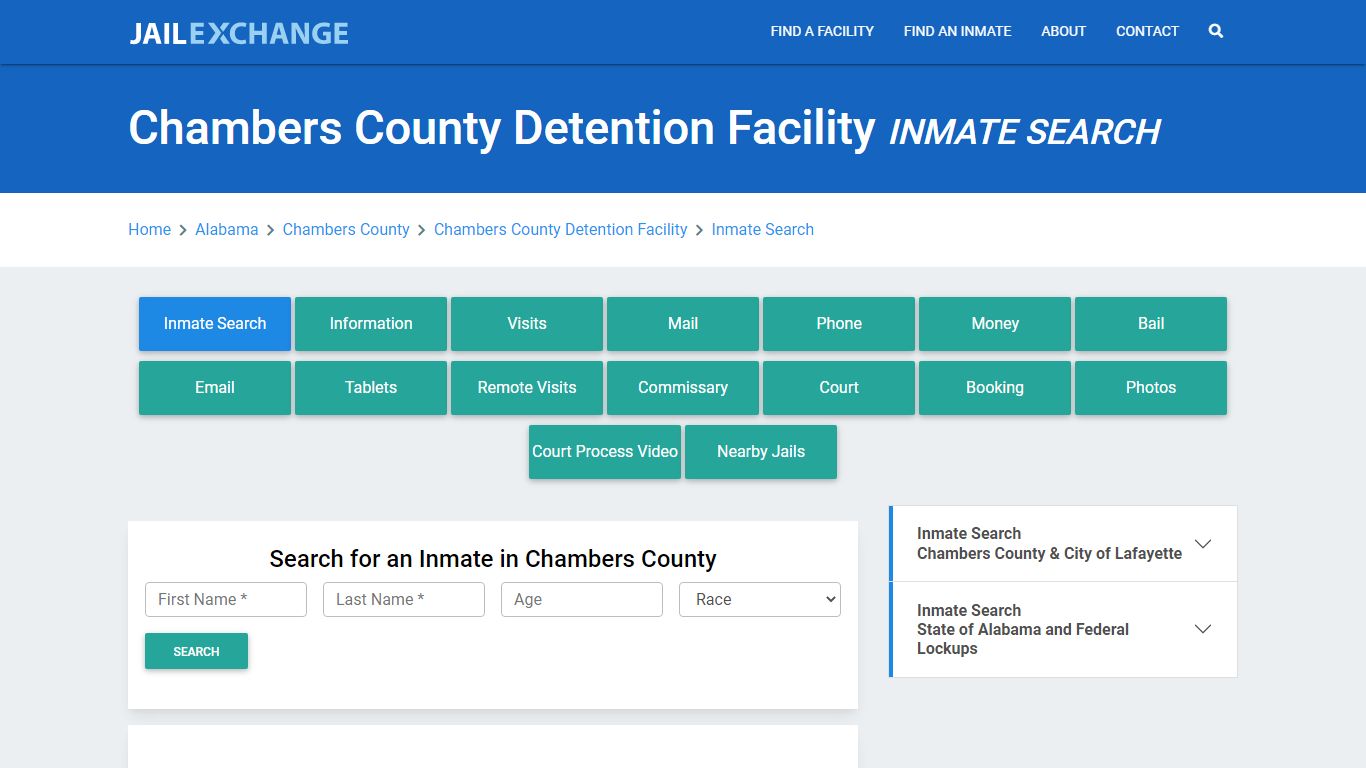 Chambers County Detention Facility Inmate Search - Jail Exchange