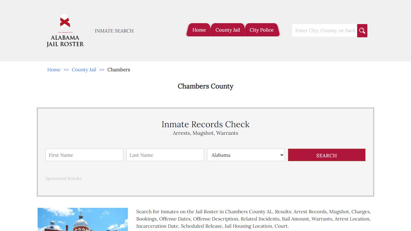 Chambers County - Alabama Jail Inmate Search