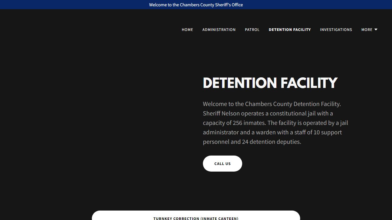 DETENTION FACILITY - Chambers County Sheriff